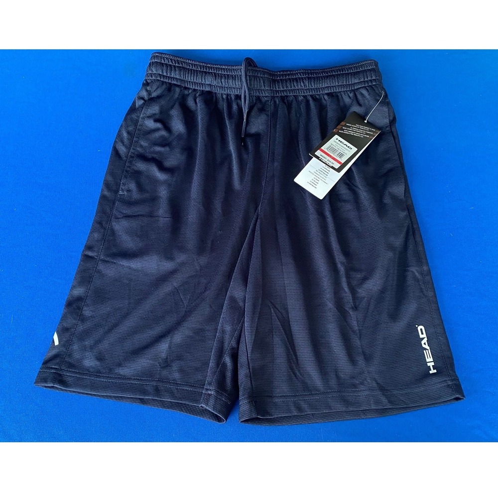 HEAD Mens Performance Athletic Shorts Navy Heather Size Small NWT HEM203SH02017